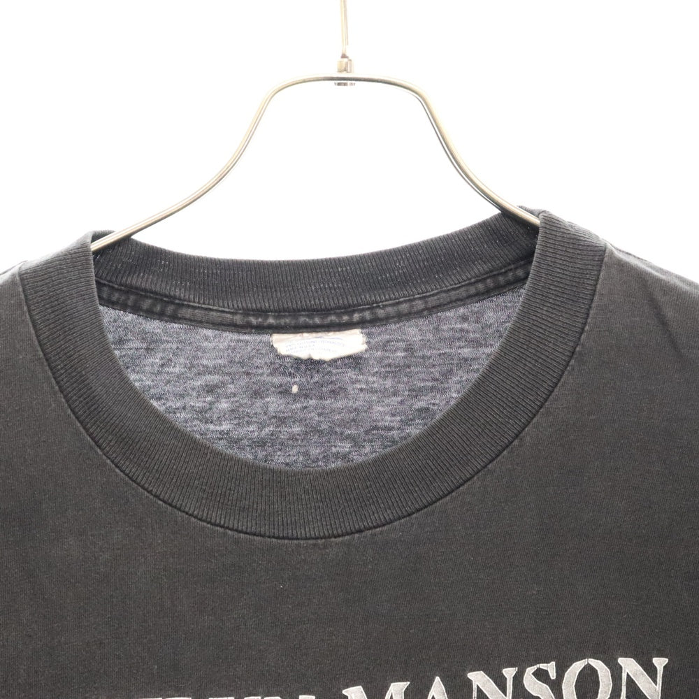 VINTAGE(ヴィンテージ) 90S MARILYN MANSON THE END TOUR マリリンマンソン ザ エンド ツアー グラフィックプリント 半袖Tシャツ ブラック winterlandタグ