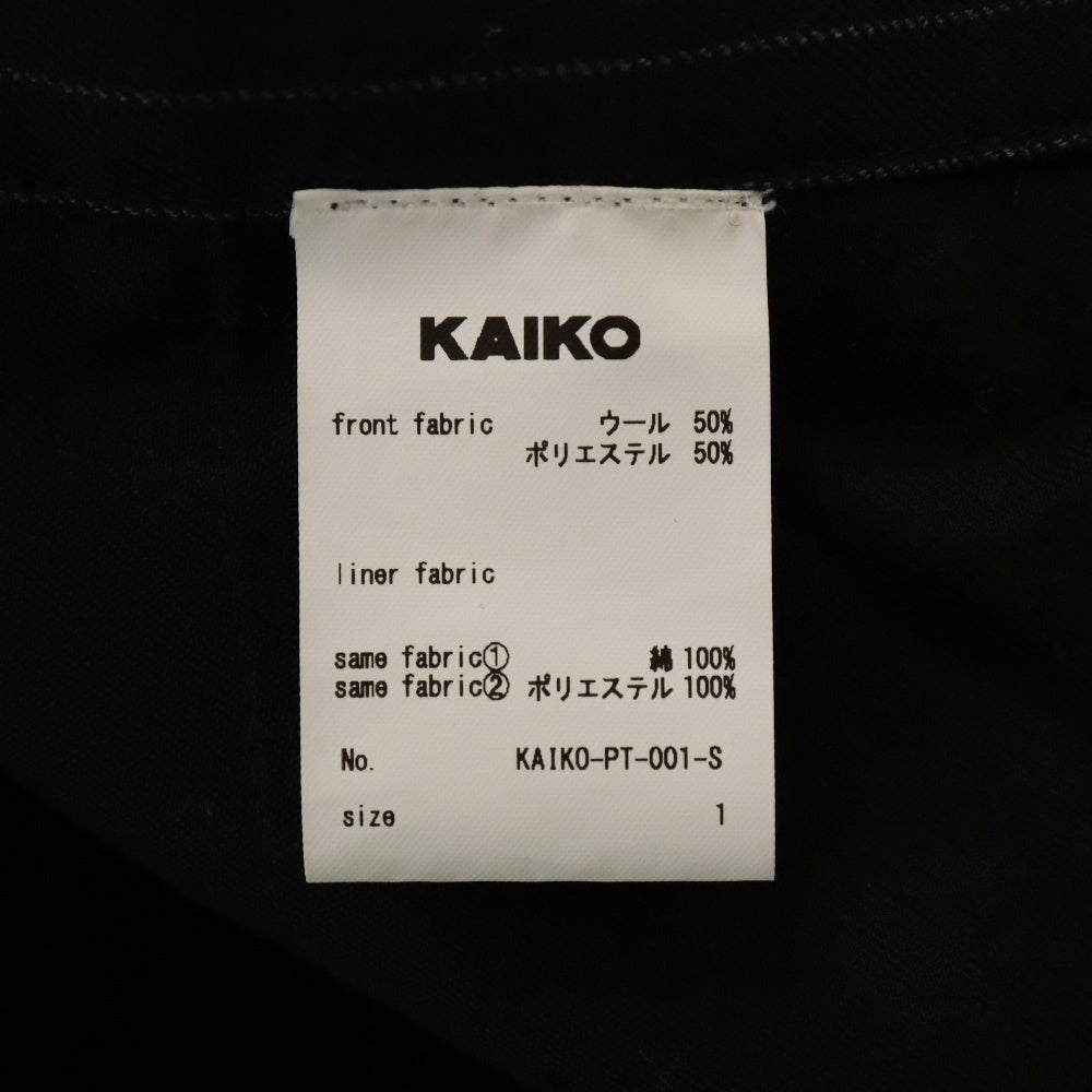 KAIKO(カイコー) 4ポケット ストライプ スラックス パンツ ネイビー