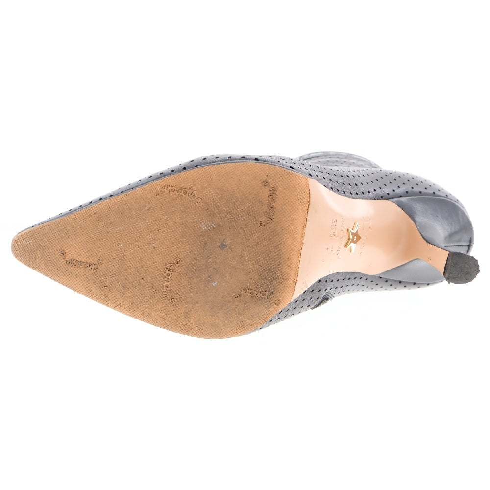 Christian Dior(クリスチャンディオール) PERFORATED LEATHER ANKLE BOOTS パンチングレザー アンクル ヒール ブーツ ブラック KCI409LAB レディース