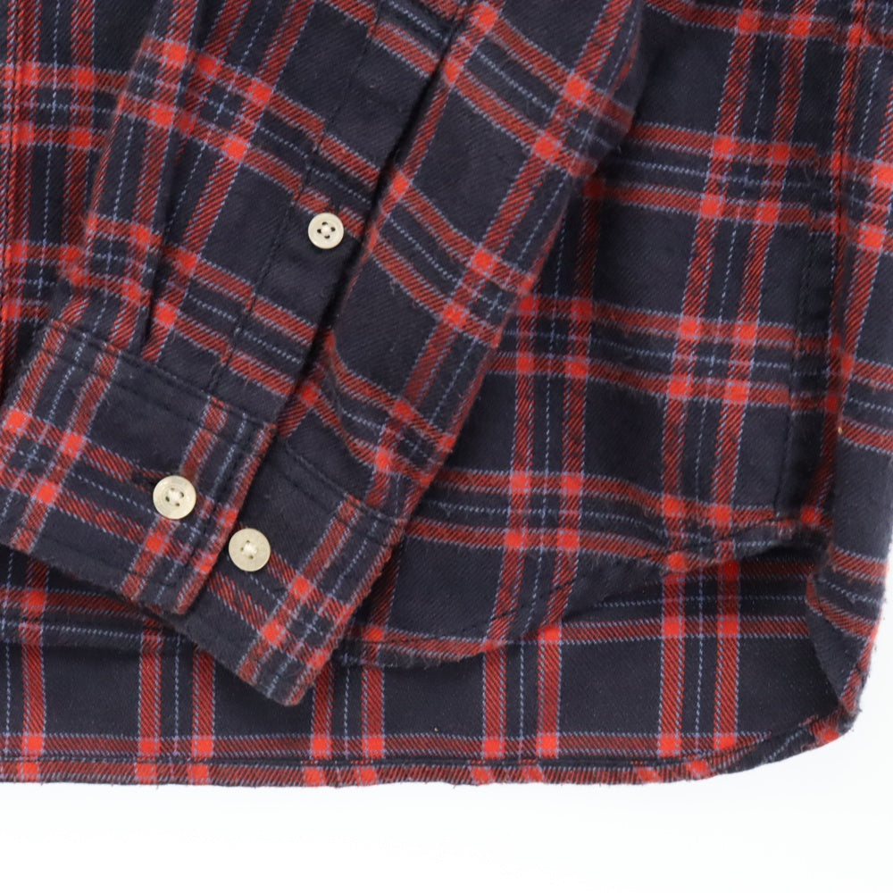 HELLY HANSEN(ヘリーハンセン) ダブルポケット レギュラーカラー 長袖シャツ レッド/ネイビー