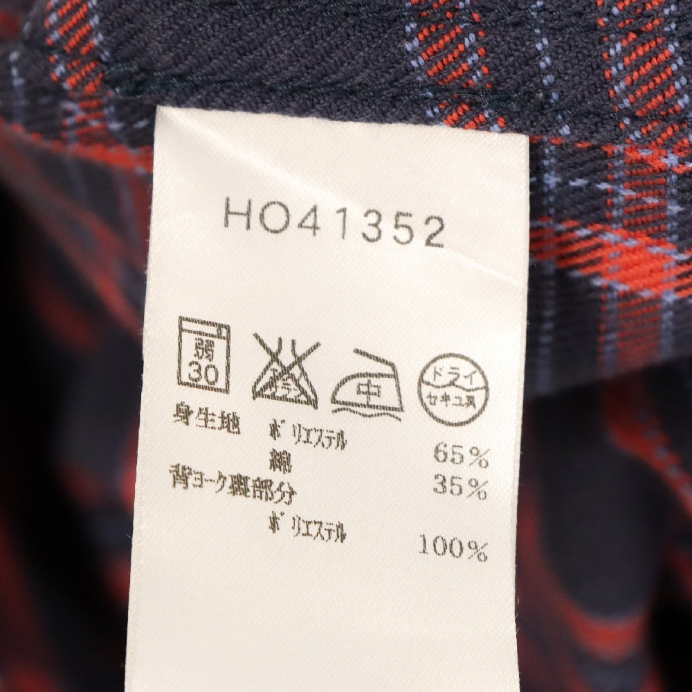 HELLY HANSEN(ヘリーハンセン) ダブルポケット レギュラーカラー 長袖シャツ レッド/ネイビー