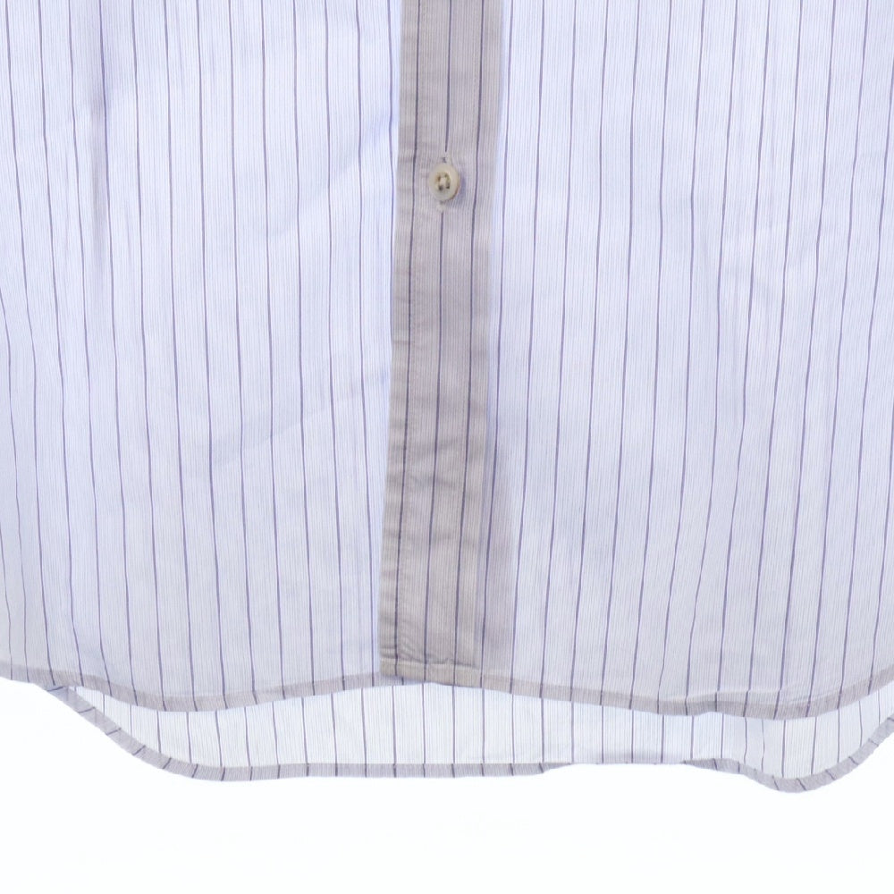 Paul Smith COLLECTION(ポールスミス コレクション) ボタンダウンストライプロングスリーブドレスシャツ ブルー