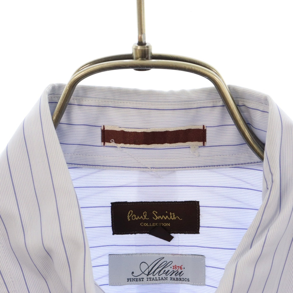 Paul Smith COLLECTION(ポールスミス コレクション) ボタンダウンストライプロングスリーブドレスシャツ ブルー