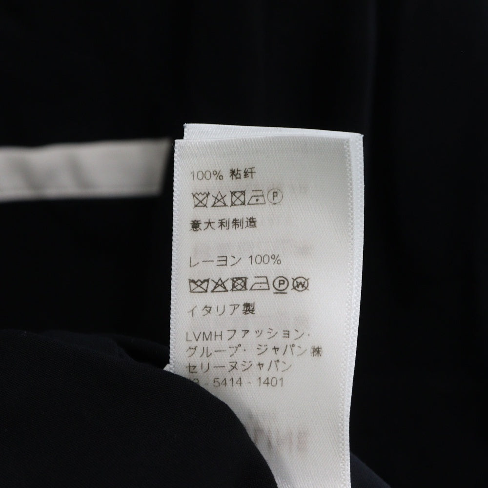 CELINE(セリーヌ) 21SS LOOSE BOWLING SHIRT ルーズ ボーリング フロント刺繍 半袖シャツ ブラック 852C 2C516 38NO
