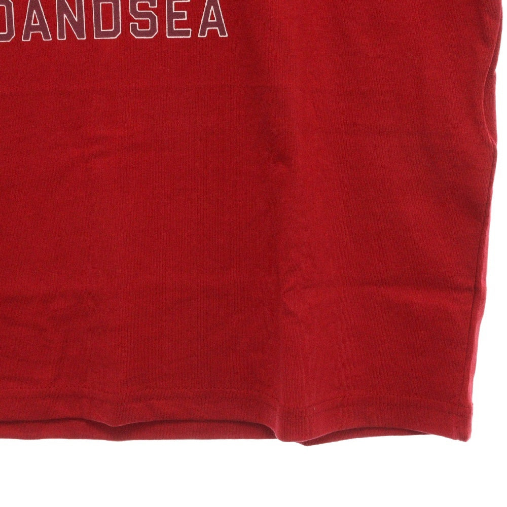 WIND AND SEA(ウィンダンシー) ×MLB LOGO TEE ANGELS エムエルビー ロサンゼルスエンゼルス フロントロゴ クルーネック 半袖Tシャツ カットソー レッド WDS-C-MLB5-24-Q1-08