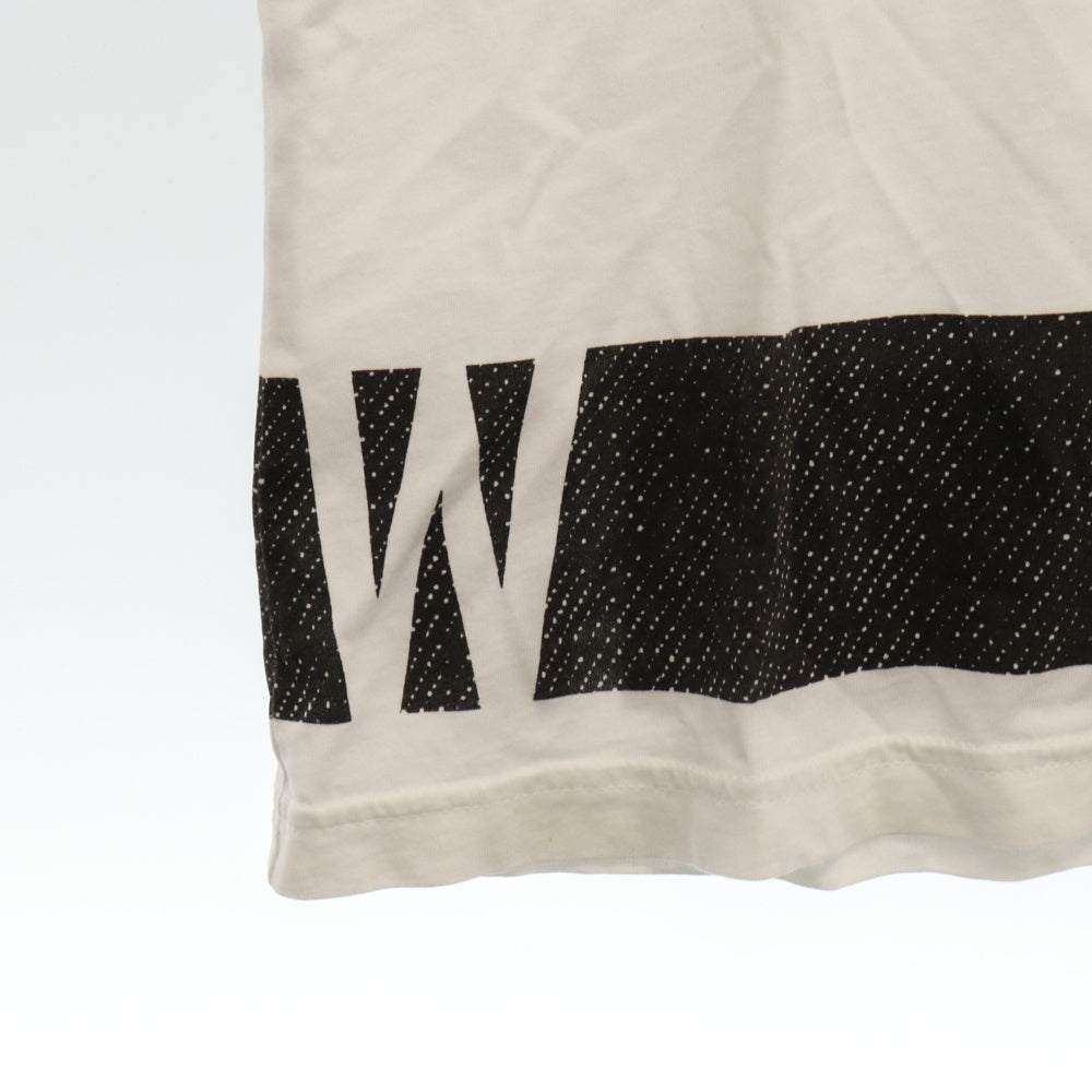 G-STAR RAW(ジースターロウ) STONUM LONG R T S/S 裾プリント 半袖Tシャツ ホワイト