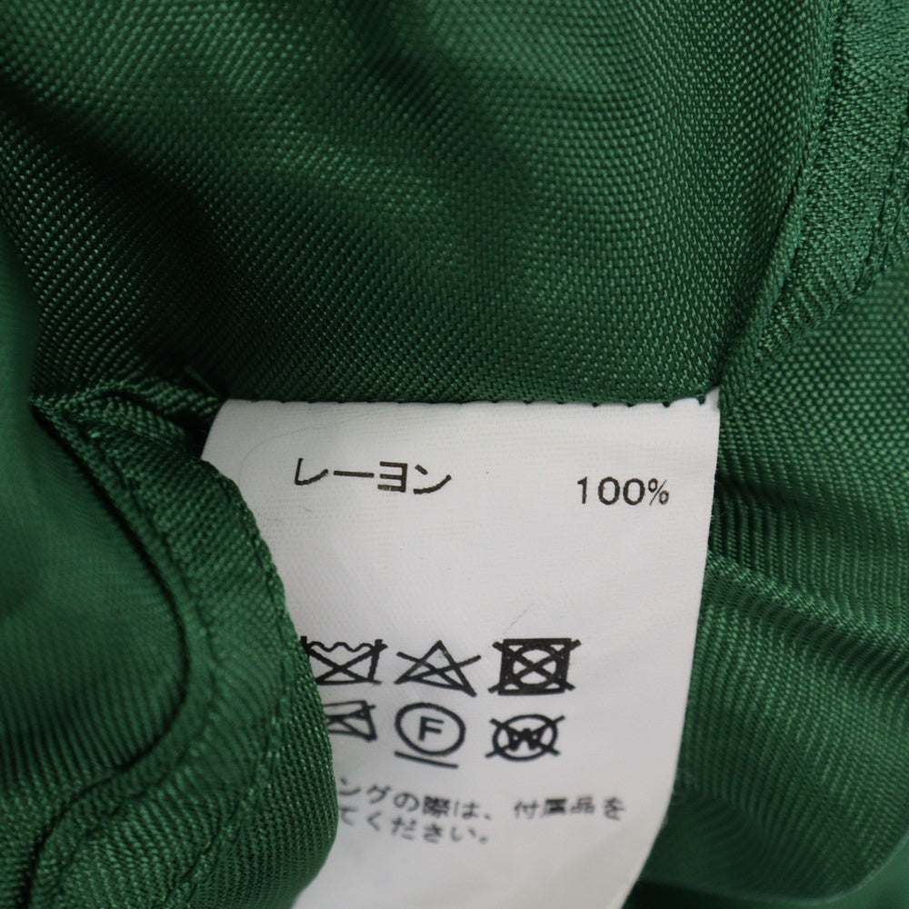 DAIRIKU(ダイリク) 21AW Satin Shirt with Money Clip レーヨン 長袖シャツ グリーン