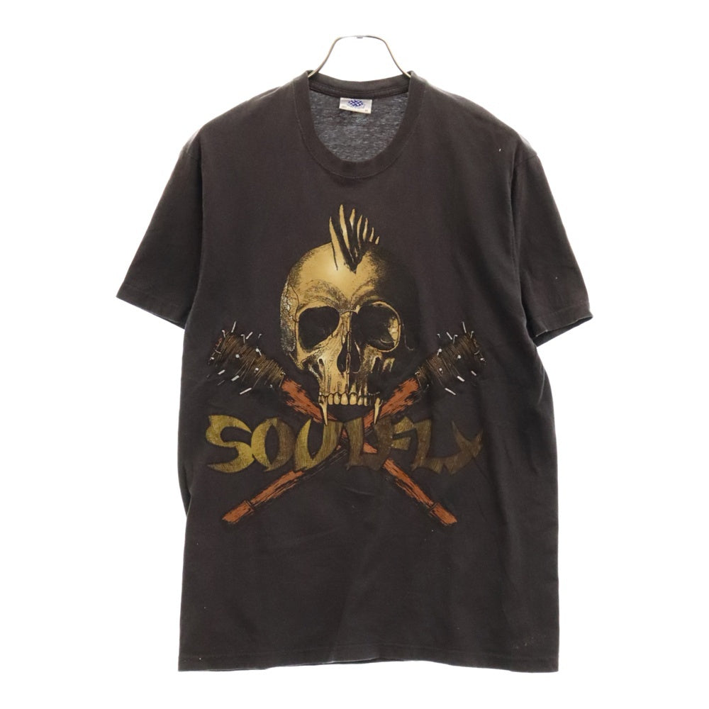 VINTAGE(ヴィンテージ) 00S SLAYER TRIBAL WAR TEE スレイヤー トライバル ウォープリント半袖カットソー ヴィンテージTシャツ チャコールグレー