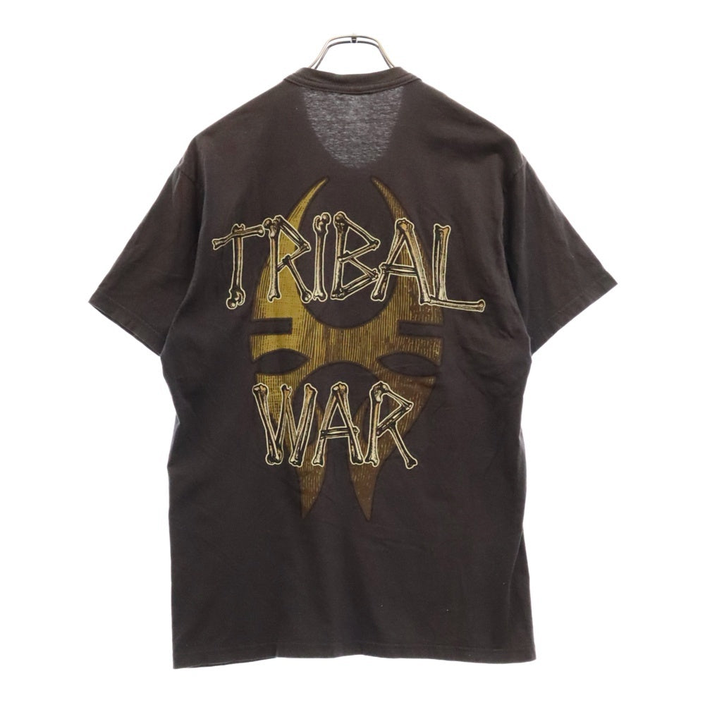 VINTAGE(ヴィンテージ) 00S SLAYER TRIBAL WAR TEE スレイヤー トライバル ウォープリント半袖カットソー ヴィンテージTシャツ チャコールグレー