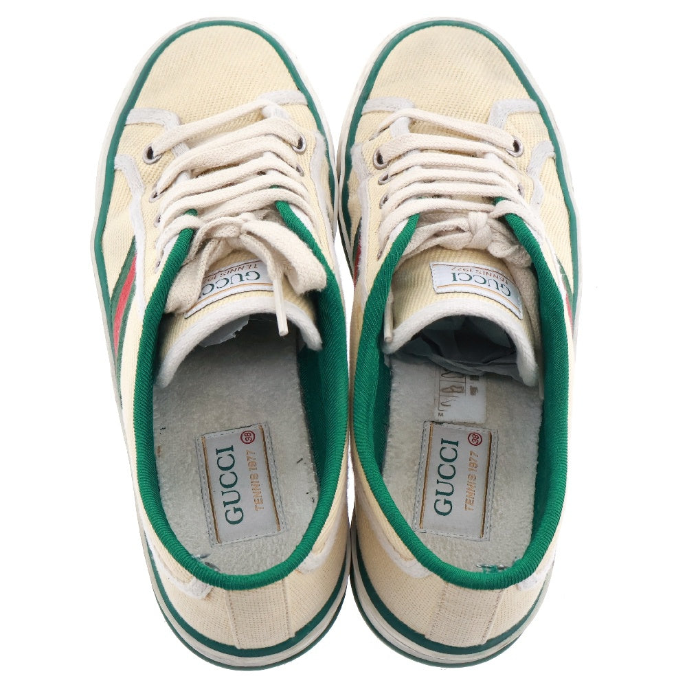 GUCCI(グッチ) 1977 tennis sneaker キャンバス テニス ローカット スニーカー ベージュ