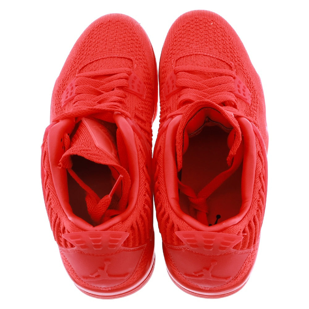 NIKE(ナイキ) AIR JORDAN 4 RETRO FLYKNIT ORANGE AQ3559-600 エアジョーダン4 レトロ フライニット レッド ハイカットスニーカー US9/27cm レッド