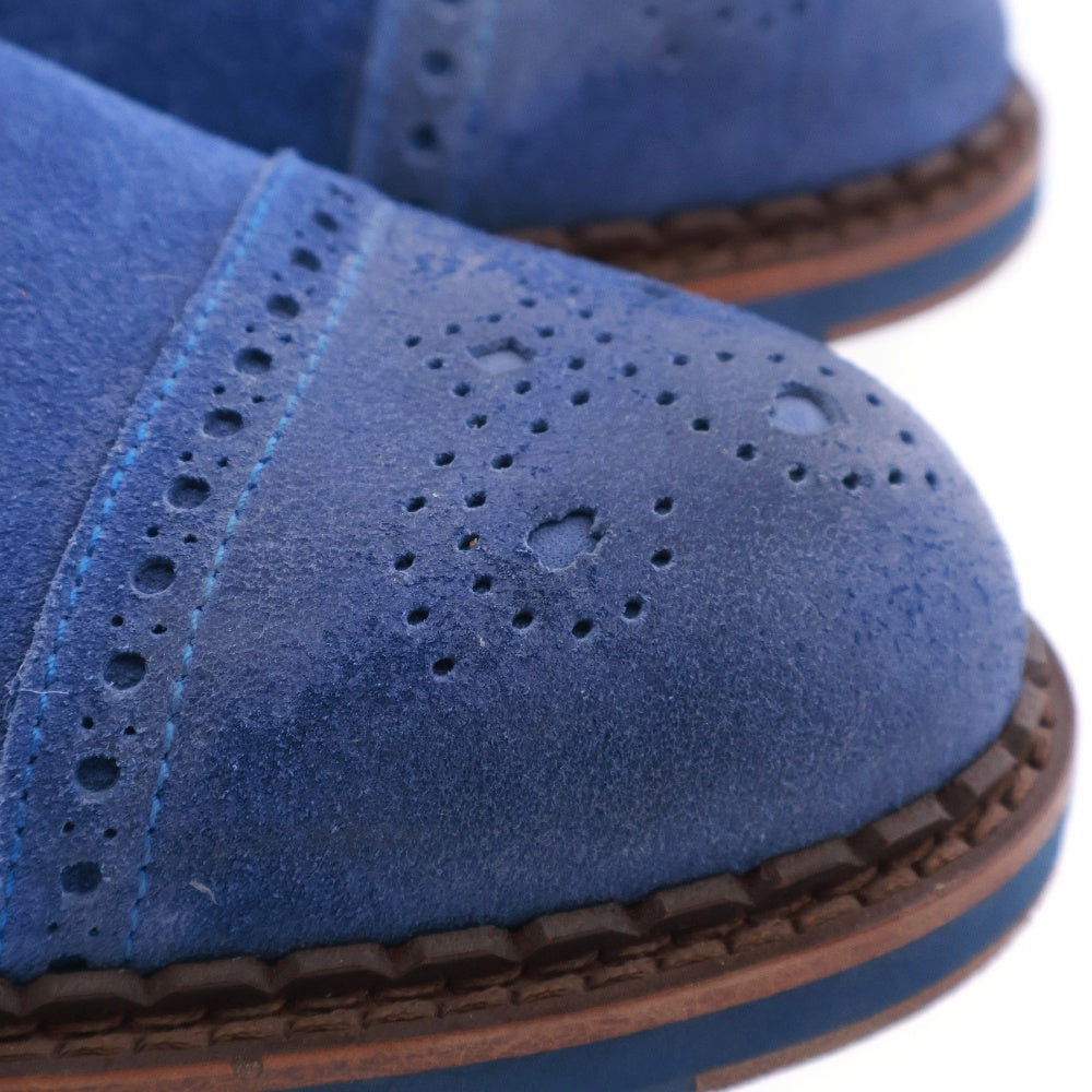 JIMMY CHOO(ジミーチュウ) SOFT SUEDE WITH WAXE ソフト スエード ウィズ ワックス レースアップ ドレスシューズ ローファー ネイビー132SADDLER