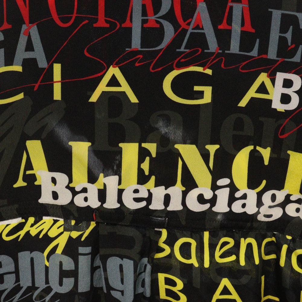 BALENCIAGA(バレンシアガ) 19SS LOGO MULTI マルチカラー ロゴ総柄プリント 半袖シャツ