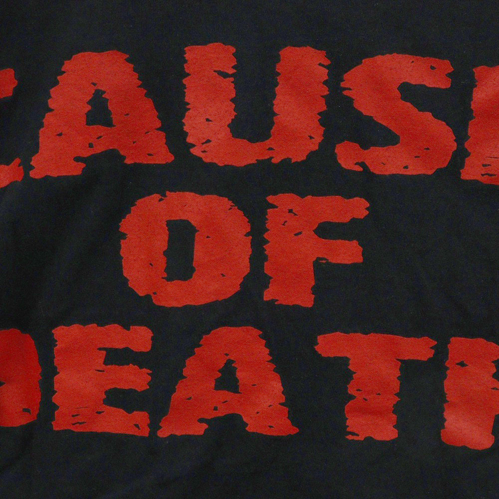 VINTAGE(ヴィンテージ) 00S VINTAGE OBITUARY CAUSE OF DEATH TEE オビチュアリー 両面プリント 半袖Tシャツ カットソー ヴィンテージ ブラック