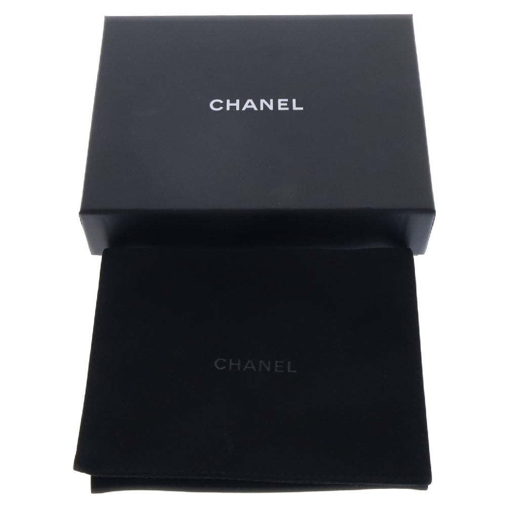 CHANEL(シャネル) 24AW キャビアスキン マトラッセ ラウンドジップ レザー カード コインケース ココマーク ブラック AP4092