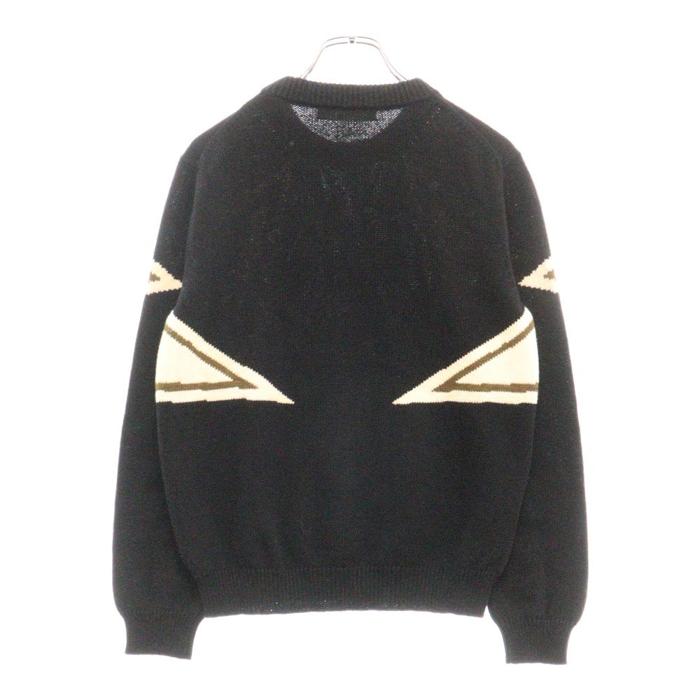 beautiful people(ビューティフルピープル) STAR INTARSIA PULLOVER スター インターシア ニット プルオーバーセーター ブラック/ベージュ レディース 1645210401