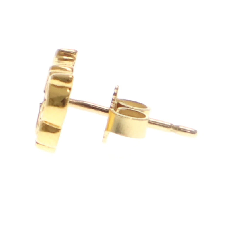 CHROME HEARTS(クロムハーツ) 22K KH STUD 1 DIA ケイトハドソン 1 ダイヤ スタッド ピアス ゴールド ※ポスト修理有り