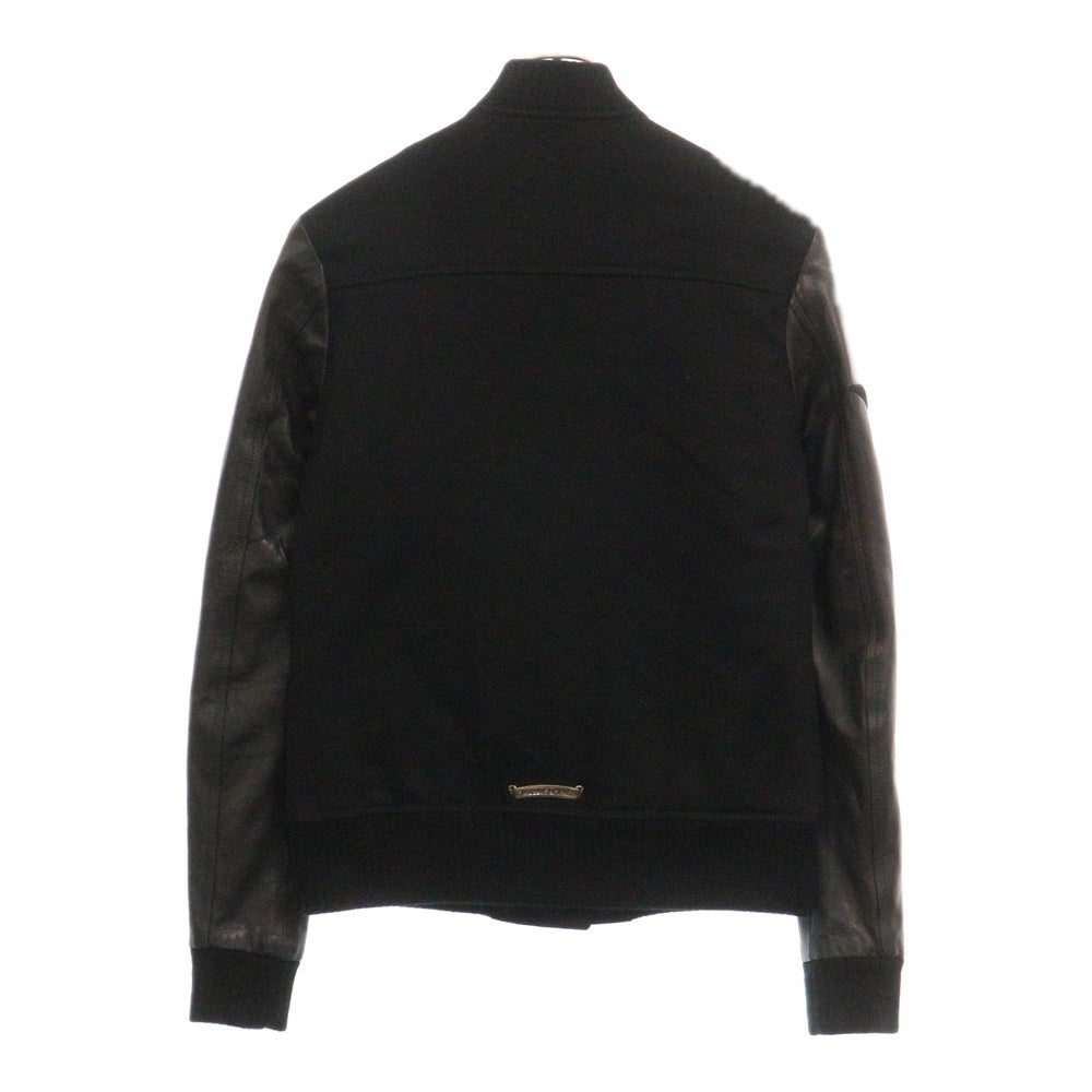 CHROME HEARTS(クロムハーツ) LETTERMAN STAR レターマン クロスボールボタンスターレザーパッチブルゾンジャケット ブラック JVP
