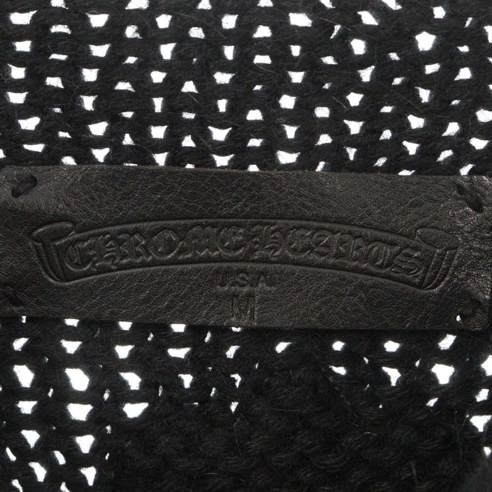 CHROME HEARTS(クロムハーツ) BSフレアパッチ ダガージップポケット ニット セーター ブラック