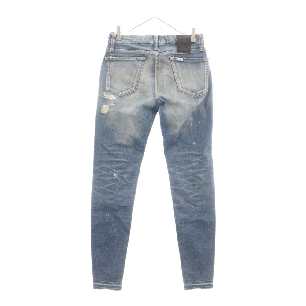 BIG JOHN(ビッグジョン) ×SURT TAPERED SLIM JOGGER ダメージ 加工 コットン テーパード スリム ジョガーパンツ インディゴ MXSR01M