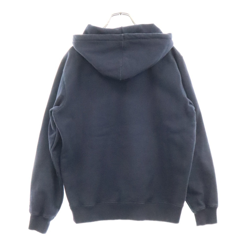 SUPREME(シュプリーム) 18AW Label Hooded Sweatshirt コーナーラベル フーデッド スウェットシャツ プルオーバーパーカー ネイビー