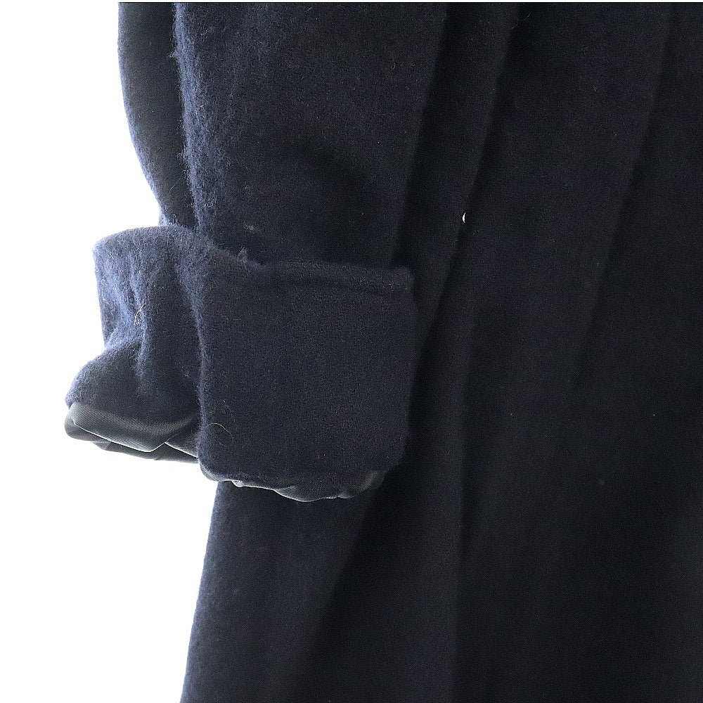 UNDERCOVER(アンダーカバー) 23SS Boiled wool mod coat フードレザー切替 ウール モッズコート ネイビー UC2B9303