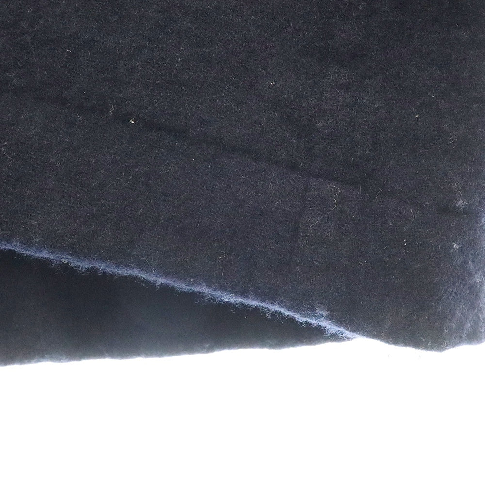 UNDERCOVER(アンダーカバー) 23SS Boiled wool mod coat フードレザー切替 ウール モッズコート ネイビー UC2B9303