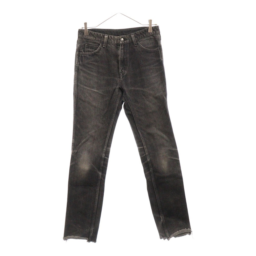 UNUSED(アンユーズド) カットオフスキニーデニムパンツ ブラック
