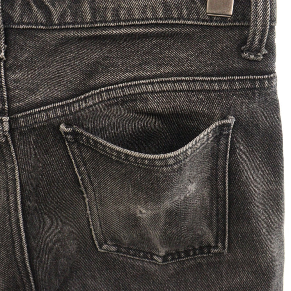 UNUSED(アンユーズド) カットオフスキニーデニムパンツ ブラック