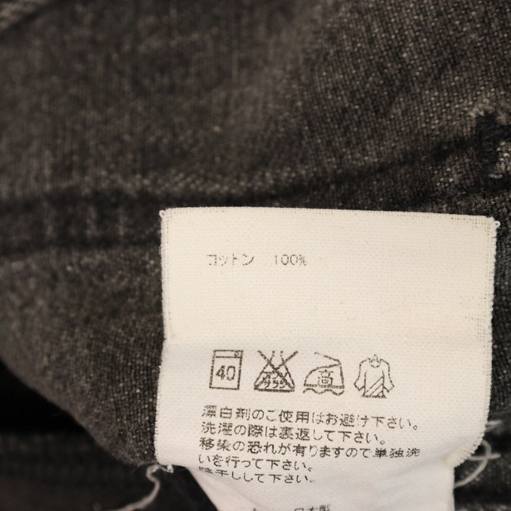 UNUSED(アンユーズド) カットオフスキニーデニムパンツ ブラック