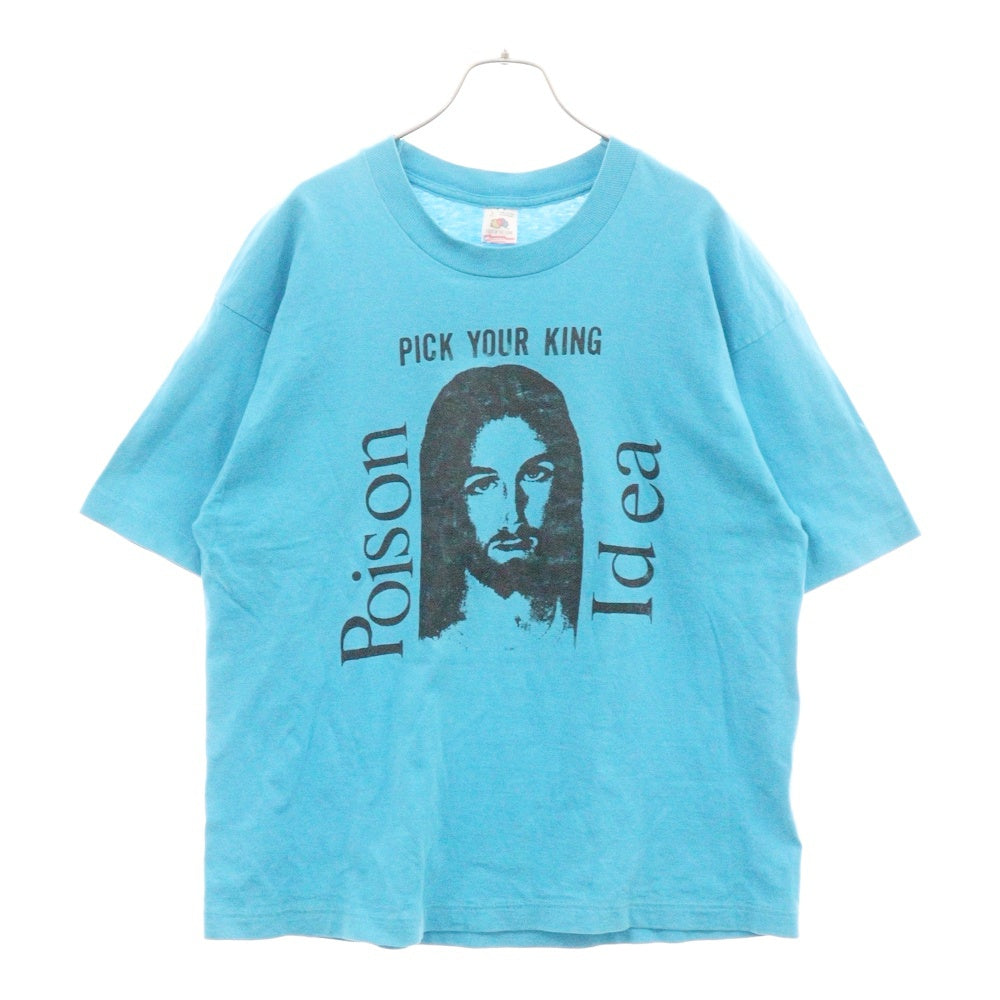 VINTAGE(ヴィンテージ) 80s POISON IDEA プリント半袖Tシャツ カットソー ブルー