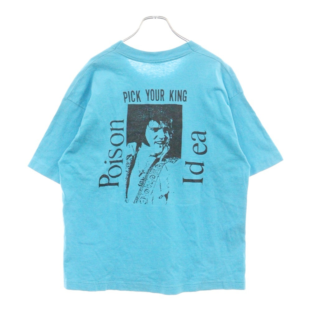 VINTAGE(ヴィンテージ) 80s POISON IDEA プリント半袖Tシャツ カットソー ブルー