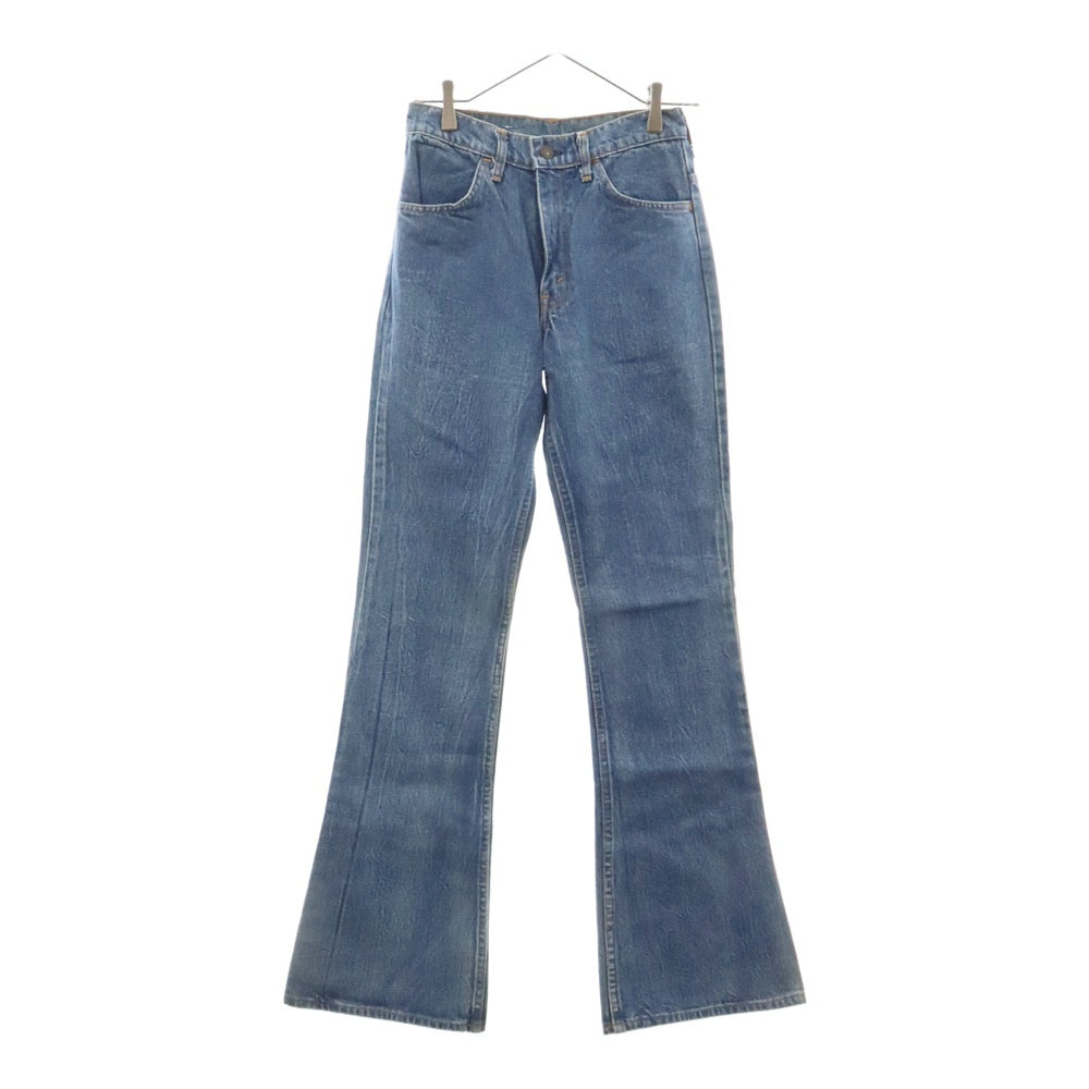 Levi's(リーバイス) 80S VINTAGE ヴィンテージ 646-0217 日本製 オレンジタグ スモールe ボタン裏刻印J02 ジップフライ ベルボトム デニムパンツ インディゴ フラッシャー付き