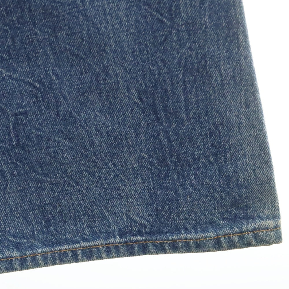 Levi's(リーバイス) 80S VINTAGE ヴィンテージ 646-0217 日本製 オレンジタグ スモールe ボタン裏刻印J02 ジップフライ ベルボトム デニムパンツ インディゴ フラッシャー付き