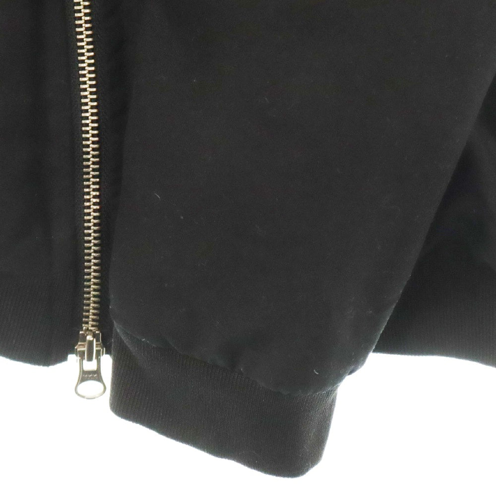 SONS OF WILLIAM(サンズオブウィリアム) バックプリント ジップデザインボンバージャケット ブルゾン ブラック