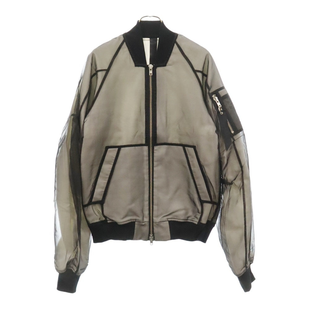 ODEUR(オドゥール) Grand Bomber Jacket 22 23 1-1 シースルーボンバージャケット ブラック