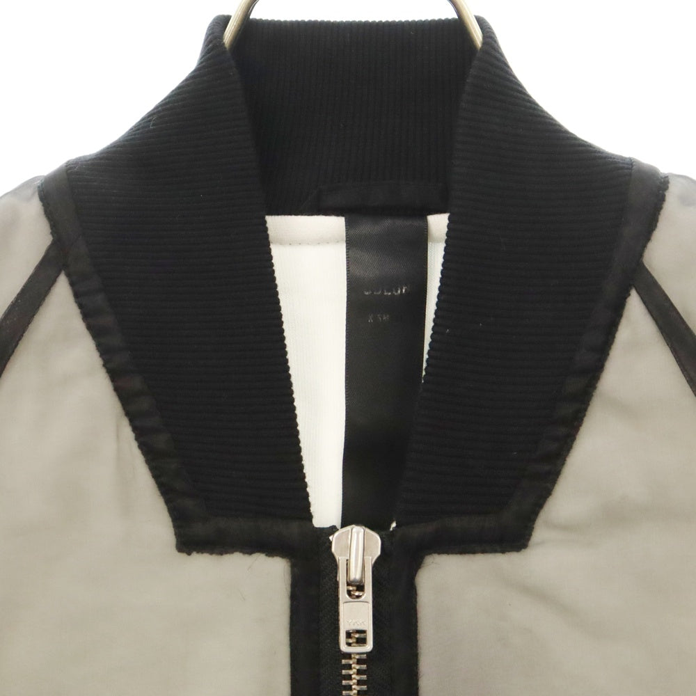 ODEUR(オドゥール) Grand Bomber Jacket 22 23 1-1 シースルーボンバージャケット ブラック