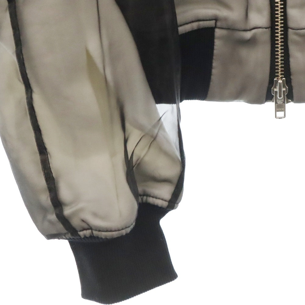 ODEUR(オドゥール) Grand Bomber Jacket 22 23 1-1 シースルーボンバージャケット ブラック