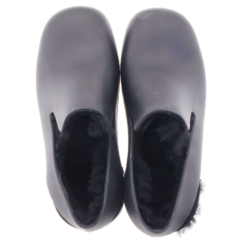 BOTTEGA VENETA(ボッテガヴェネタ) PUDDLE FLAT SANDANL COZY MATT RUBBER ラバーファー サンダル スリッポン ブラック