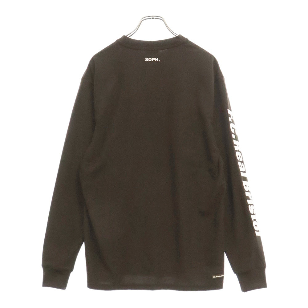 F.C.R.B./F.C.Real Bristol/FCRB(エフシーアールビー/エフシーレアルブリストル) 24AW オーセンティック チーム L/S ポケット トップ Tシャツ FCRB-242043 ブラウン