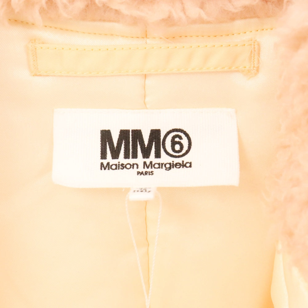 MM6 Maison Margiela(エムエムシックスメゾンマルジェラ) 22AW アームリフレクティブ ナイロン中綿フーデッドコート ジャケット ピンク レディース S62AN0077