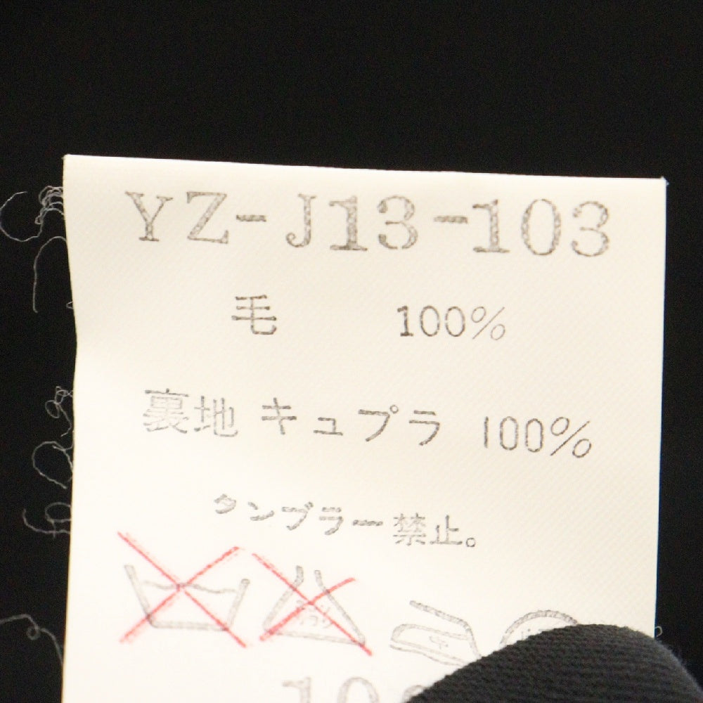 Y's(ワイズ) ウール 3Bシングルテーラードジャケット ブラック レディース YZ-J13-103