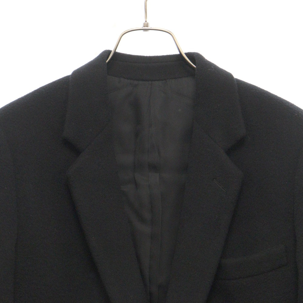 LITHIUM HOMME(リチウム オム) NEW CLASSIC CHESTERFIELD COAT ニュークラシック チェスターウール チェスターコート ブラック LH19-0179 ハンガー