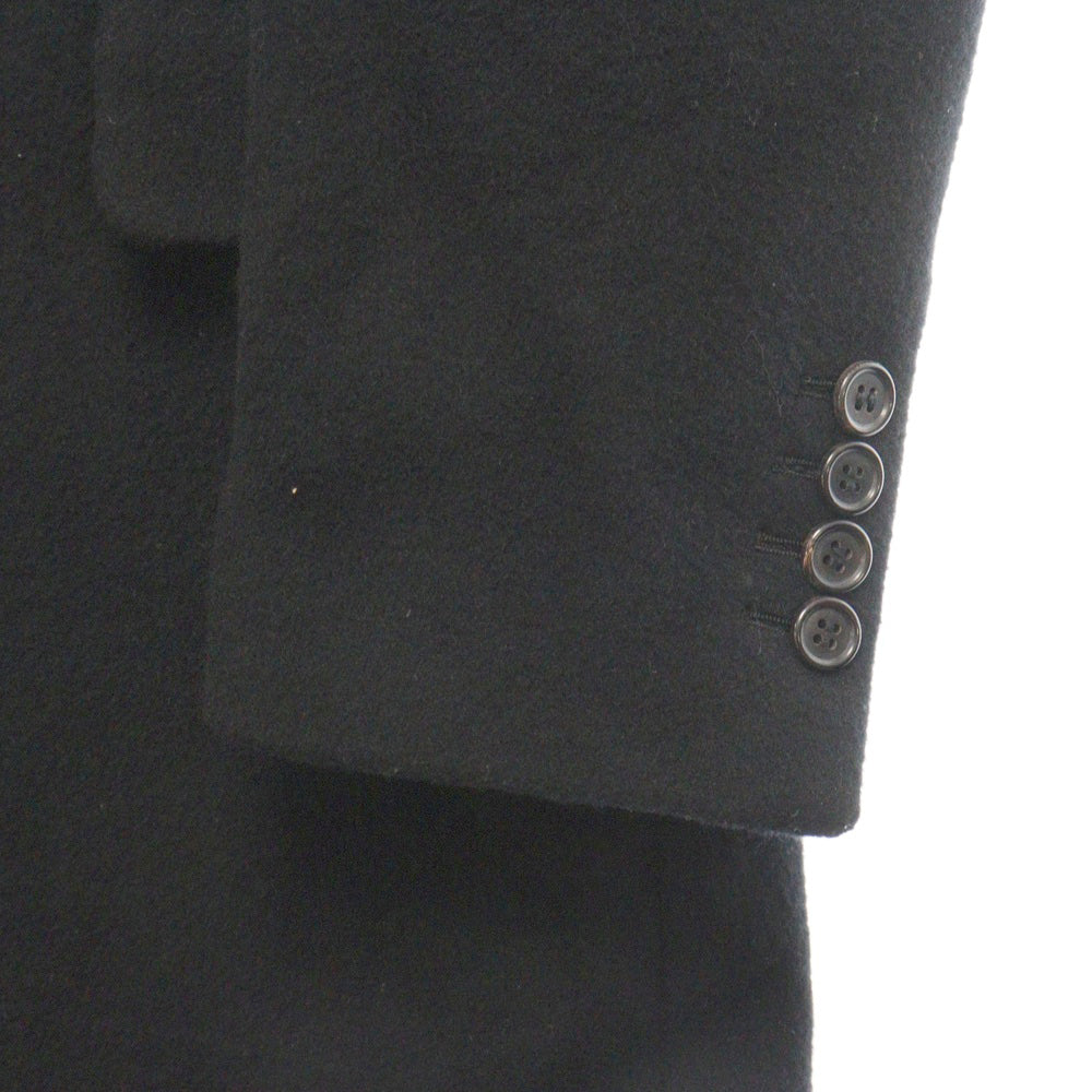 LITHIUM HOMME(リチウム オム) NEW CLASSIC CHESTERFIELD COAT ニュークラシック チェスターウール チェスターコート ブラック LH19-0179 ハンガー