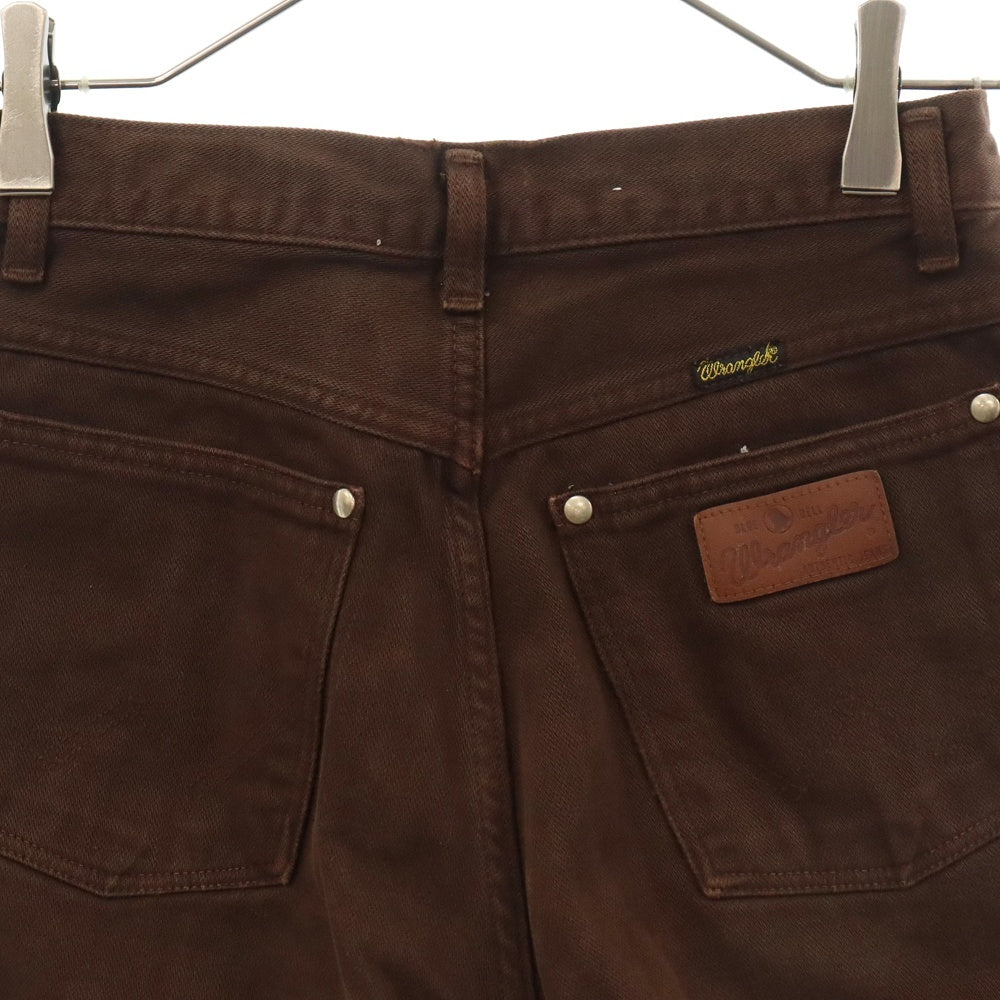 Wrangler(ラングラー) WESTERN STYLE ウエスタンスタイル デニム フレアパンツ ブラウン レディース