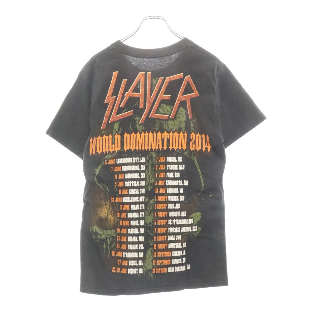 VINTAGE(ヴィンテージ) 2014 SLAYER TEE ヴィンテージ スレイヤー プリント 半袖Tシャツ カットソー ブラック