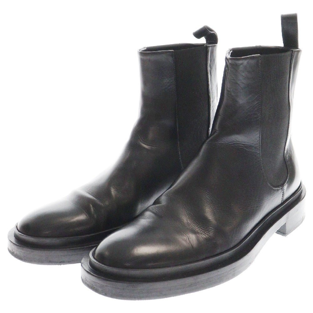 JIL SANDER(ジルサンダー) ANKLE BOOT アンクル レザー サイドゴアブーツ ブラック JI36503A 14020