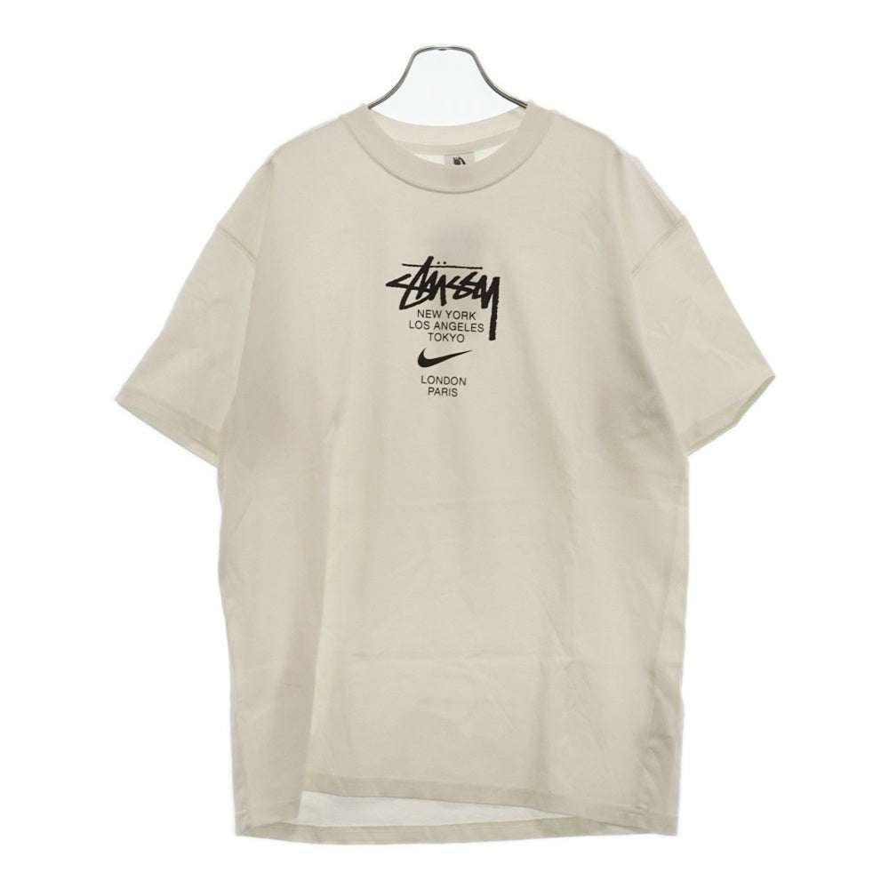 STUSSY(ステューシー) ×NIKE INTERNATIONAL TEE WHITE ナイキ インターナショナル半袖Tシャツ ホワイト DD3342-121