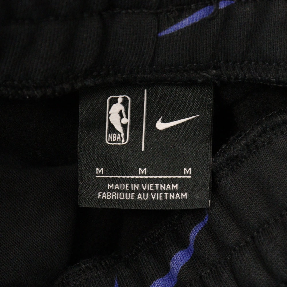 NIKE(ナイキ) ×KITH AOP FLEECE PANT キス スウォッシュプリント コットン スウェットパンツ ブラック CZ1792-010