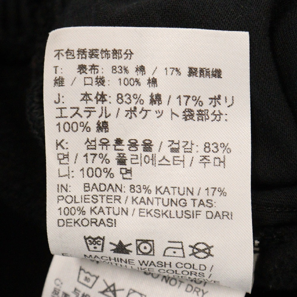 NIKE(ナイキ) ×KITH AOP FLEECE PANT キス スウォッシュプリント コットン スウェットパンツ ブラック CZ1792-010